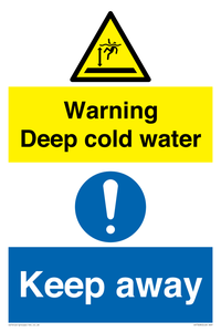 Warning Deep cold water Keep away
